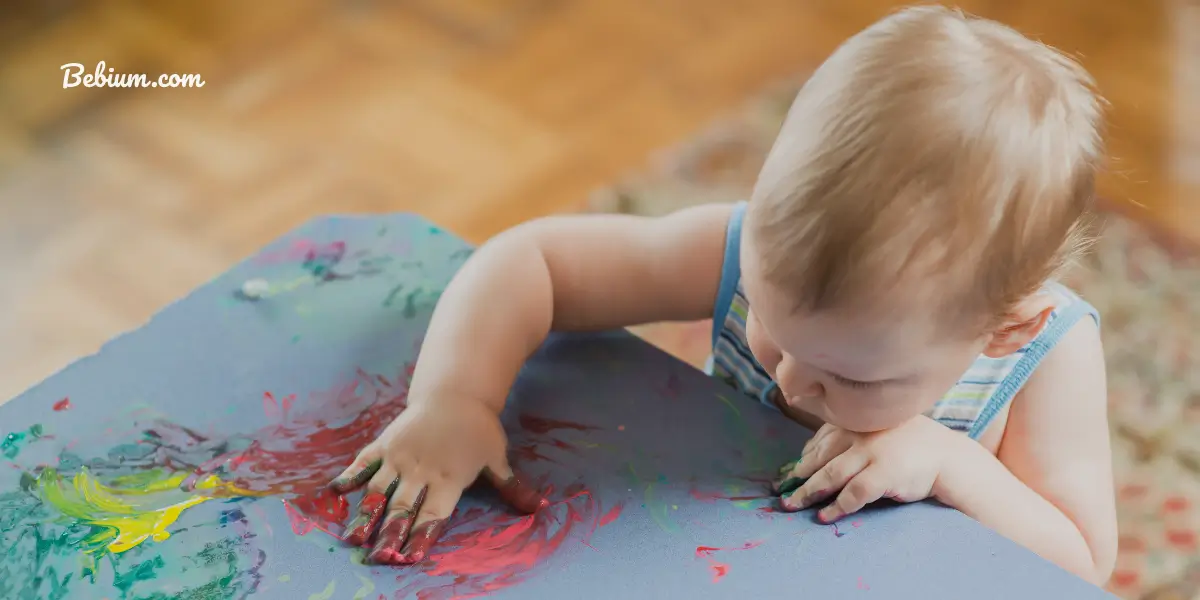 Bebeklerle evde yaz eğlencesi boyama